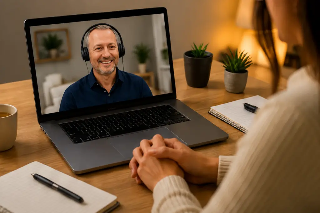 Consultation d'hypnose en visioconférence
